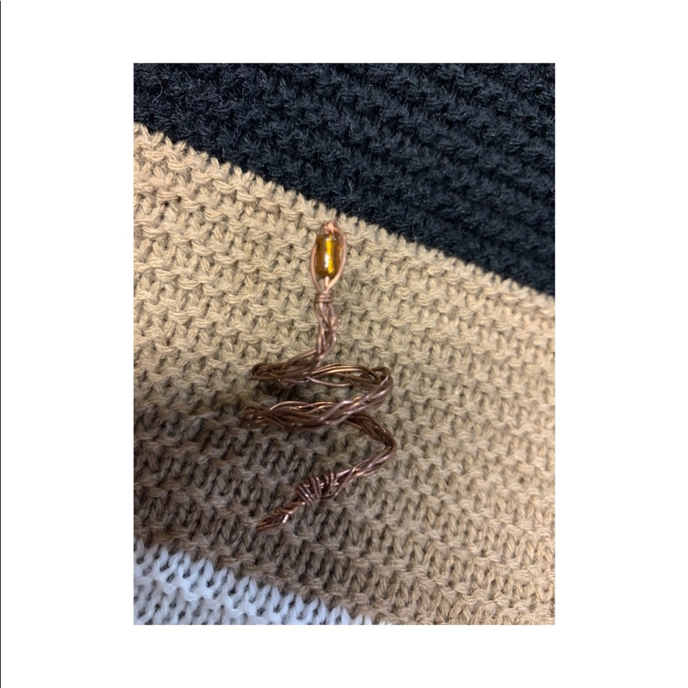 Copper Snake ring - Picture 3 of 3